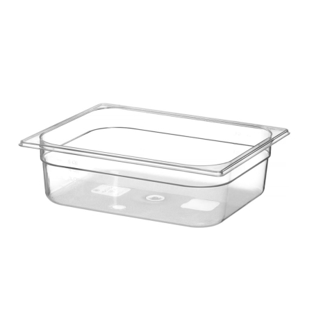 Bac Gastronorme GN 1/2 Profi Line Transparent 6,5L (H)100mm - Hendi