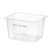 Bac Gastronorme GN 1/2 Transparent 12,5L 325x265x(H)200mm - Hendi