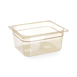 Bac Gastronorme GN 1/2 Transparent 4L R&eacute;sistant Haute Temp&eacute;rature 325x265x65mm - Hendi