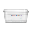 Bac Gastronorme GN 1/2 Transparent 9,5L 325x265x(H)150mm - Hendi