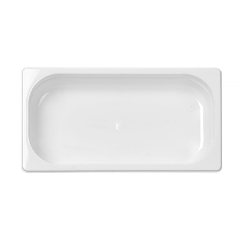 Bac Gastronorme GN 1/3 Blanc 2,5L 325x176x65mm Cuisine Professionnelle - Hendi