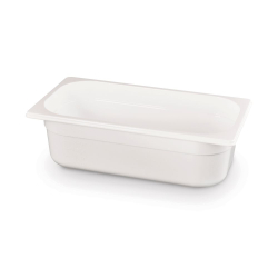 Bac Gastronorme GN 1/3 Blanc, Profondeur 100mm, 4L, 325x176mm - Hendi