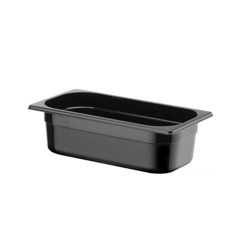 Bac Gastronorme GN 1/3 Noir 4L Profi Line 325x176x100mm - Hendi