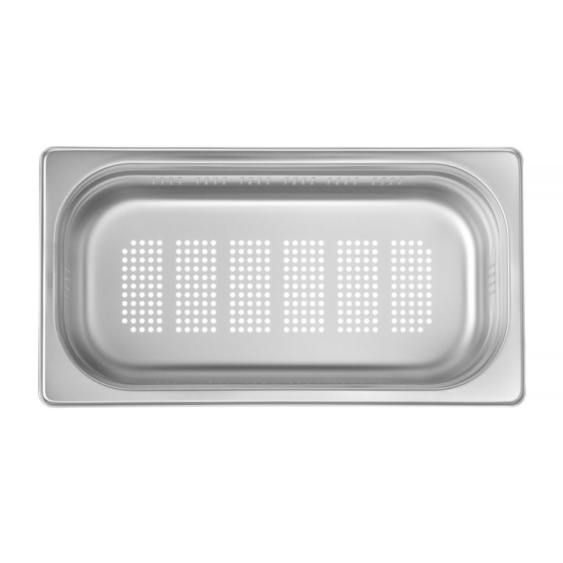 Bac Gastronorme GN 1/3 Perfor&eacute; Profi Line, 4L, H.100mm - Hendi