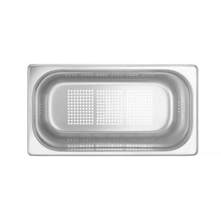 Bac Gastronorme GN 1/3 Perfor&eacute;, 7.8L, Profondeur 200mm - Hendi