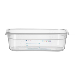 Bac Gastronorme GN 1/3 Polycarbonate Transparent 4L - Hendi