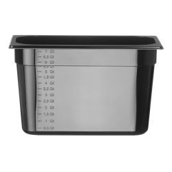 Bac Gastronorme GN 1/3 Profi Line 7,8L Noir 325x176x200mm - Hendi