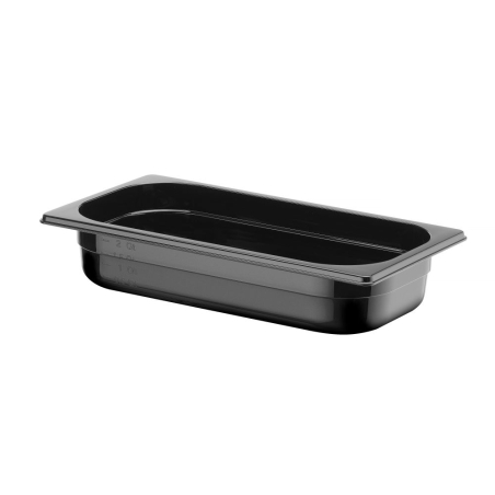 Bac Gastronorme GN 1/3 Profi Line Noir 2,5L (325x176x65mm) - Hendi