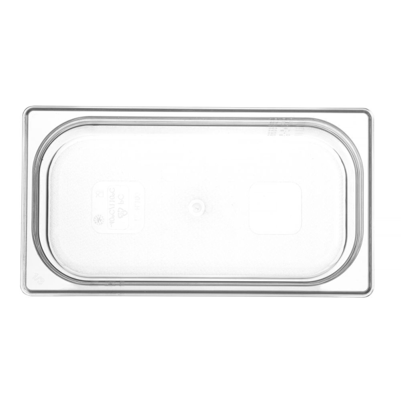 Bac Gastronorme GN 1/3 Transparent Profi Line, Profondeur 100mm, Capacit&eacute; 4L - Hendi