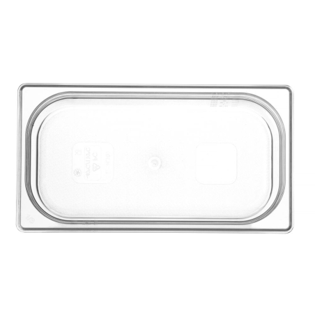 Bac Gastronorme GN 1/3 Transparent Profi Line, Profondeur 100mm, Capacit&eacute; 4L - Hendi