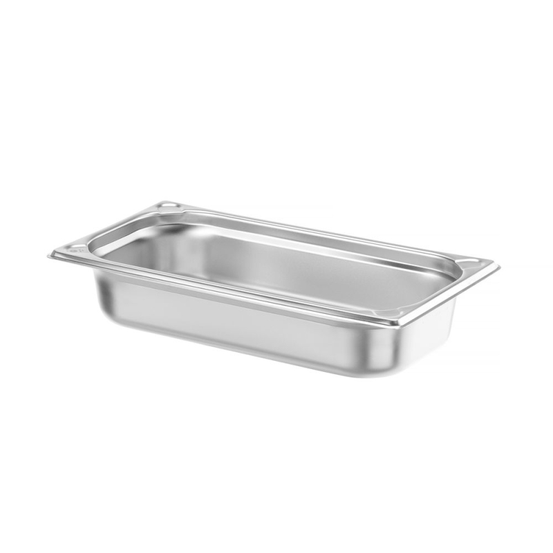 Bac Gastronorme GN 1/3, 2,5L, Profondeur 65mm, Inox - Hendi