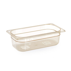 Bac Gastronorme GN 1/3, 5.5L, Transparent, R&eacute;sistant Haute Temp&eacute;rature - Hendi