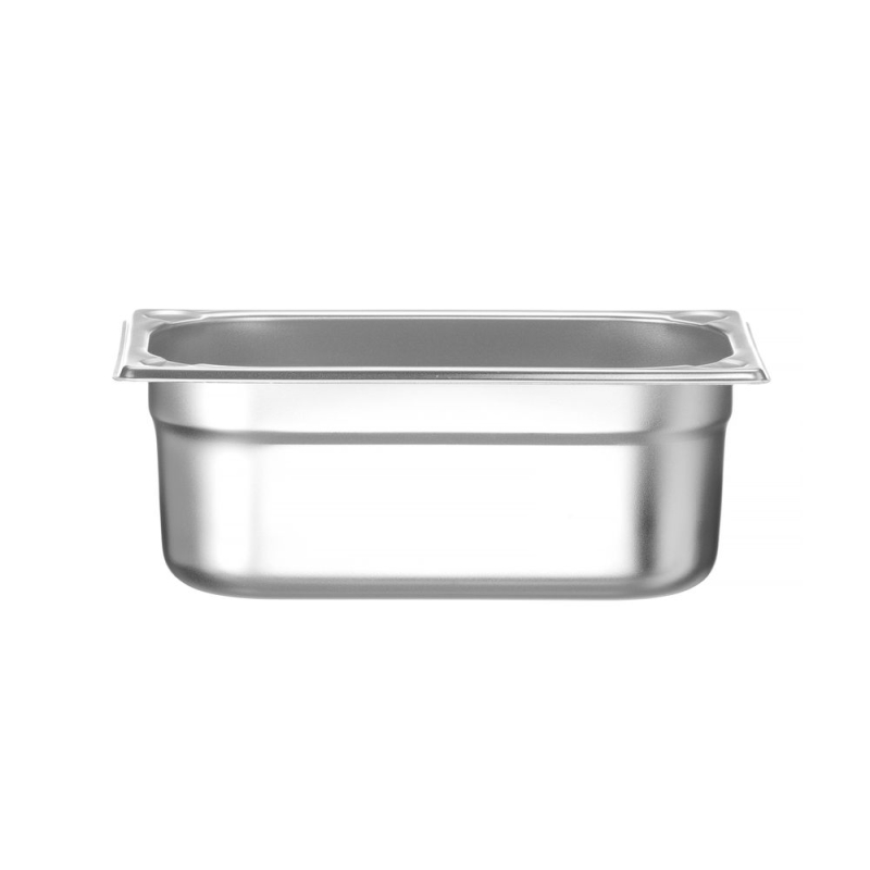 Bac Gastronorme GN 1/4 Inox, Profondeur 100mm, 2,8L Kitchen Line - Hendi