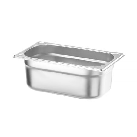 Bac Gastronorme GN 1/4 Inox, Profondeur 100mm, 2,8L Kitchen Line - Hendi