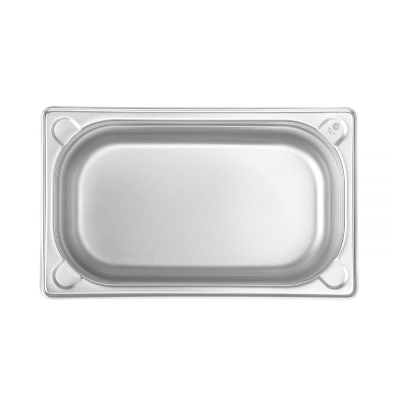 Bac Gastronorme GN 1/4 Inox, Profondeur 100mm, 2,8L Kitchen Line - Hendi