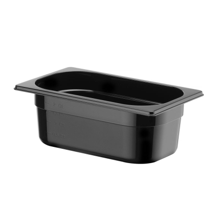 Bac Gastronorme GN 1/4 Profi Line 2,8L Noir 265x162x100mm - Hendi