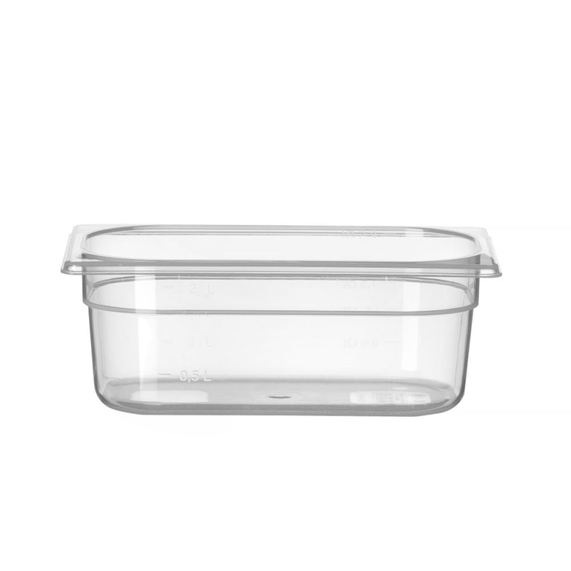 Bac Gastronorme GN 1/4 Profi Line 2,8L Transparent 265x162x100mm - Hendi