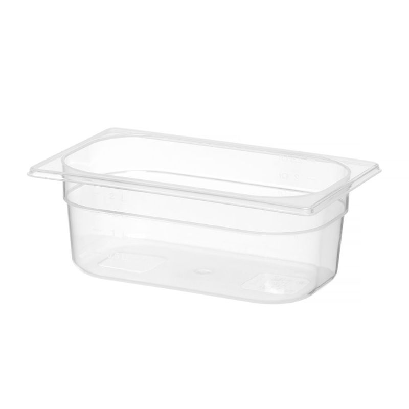 Bac Gastronorme GN 1/4 Profi Line 2,8L Transparent 265x162x100mm - Hendi