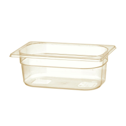 Bac Gastronorme GN 1/4 Transparent Haute Temp&eacute;rature 2,6L 265x162x100mm - Hendi
