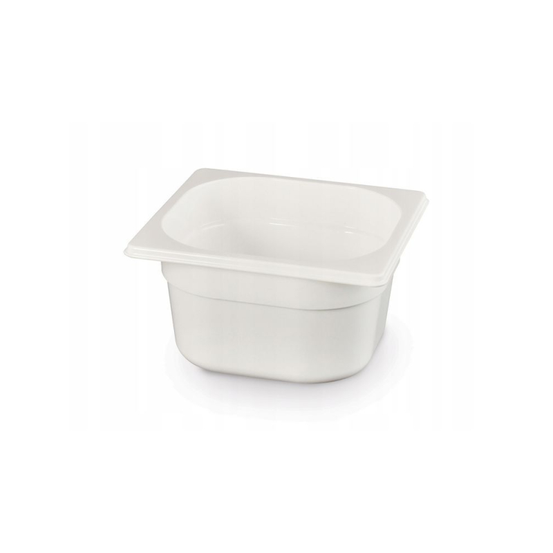 Bac Gastronorme GN 1/6 1L Blanc Profondeur 65mm - Hendi