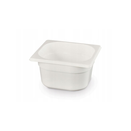 Bac Gastronorme GN 1/6 1L Blanc Profondeur 65mm - Hendi
