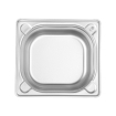 Bac Gastronorme GN 1/6 Acier Inox 1,6L Profondeur 100mm Kitchen Line - Hendi