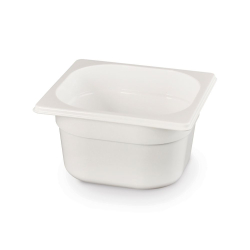 Bac Gastronorme GN 1/6 H150mm Blanc 2,4L Polypropyl&egrave;ne, 176x162mm - Hendi