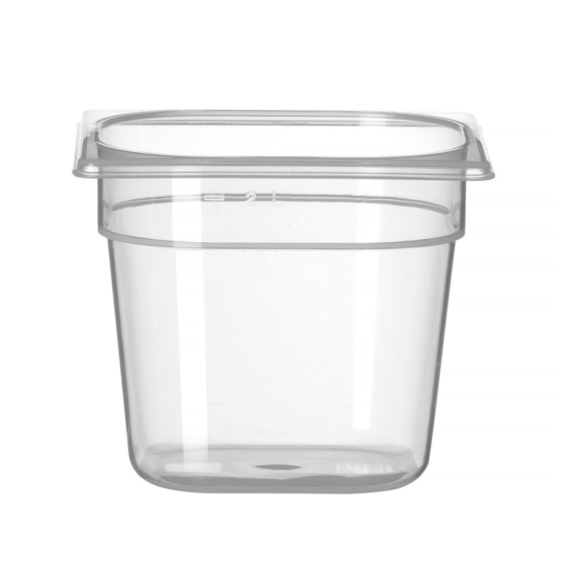 Bac Gastronorme GN 1/6 Polycarbonate Transparent Profi Line 2,4L 150mm - Hendi