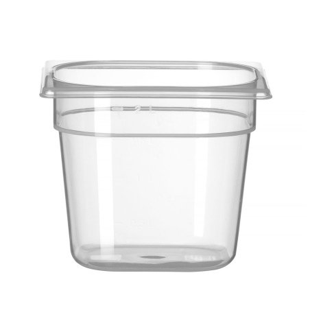 Bac Gastronorme GN 1/6 Polycarbonate Transparent Profi Line 2,4L 150mm - Hendi