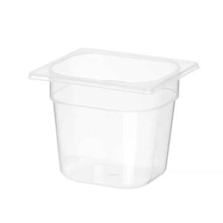 Bac Gastronorme GN 1/6 Polycarbonate Transparent Profi Line 2,4L 150mm - Hendi