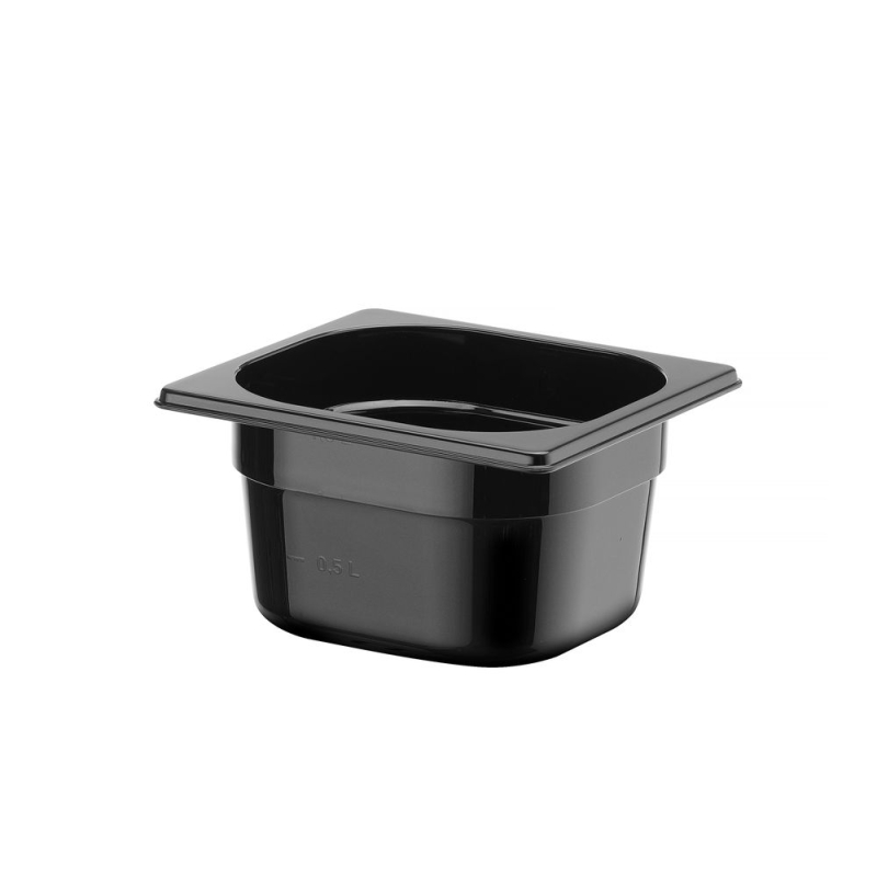 Bac Gastronorme GN 1/6 Profi Line Noir 1,6L - Hendi