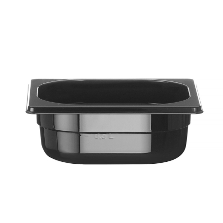 Bac Gastronorme GN 1/6 Profi Line Noir 1L, H 65mm - Hendi