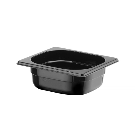 Bac Gastronorme GN 1/6 Profi Line Noir 1L, H 65mm - Hendi