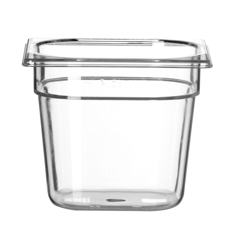 Bac Gastronorme GN 1/6 Profi Line Transparent 2,4L - Hendi
