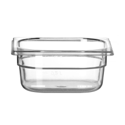 Bac Gastronorme GN 1/6 Profi Line, 1L, Transparent, 176x162x65mm - Hendi