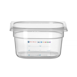 Bac Gastronorme GN 1/6 Transparent 1,6L - 176x162x100mm - Hendi