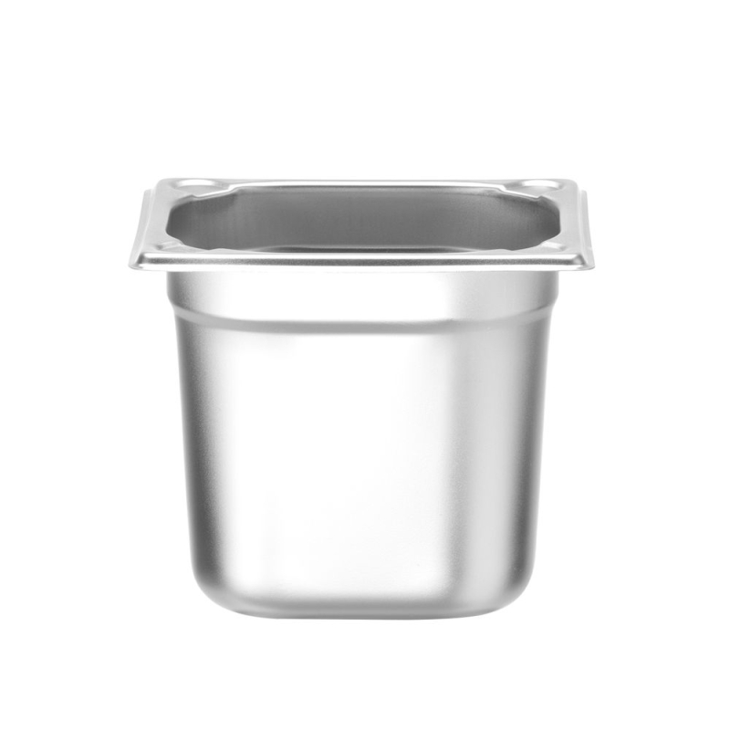 Bac Gastronorme GN 1/6, 2,4L, Hauteur 150mm, Inox, Kitchen Line - Hendi