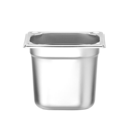 Bac Gastronorme GN 1/6, 2,4L, Hauteur 150mm, Inox, Kitchen Line - Hendi