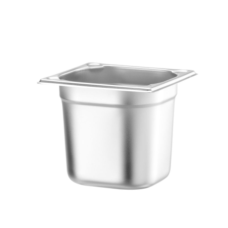 Bac Gastronorme GN 1/6, 2,4L, Hauteur 150mm, Inox, Kitchen Line - Hendi