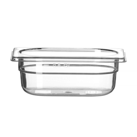 Bac Gastronorme GN 1/9 Transparent 0,6L Profi Line 176x108x65mm - Hendi