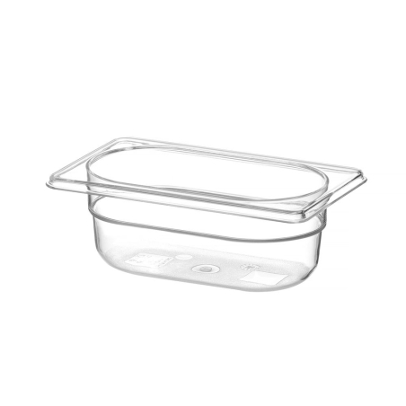Bac Gastronorme GN 1/9 Transparent 0,6L Profi Line 176x108x65mm - Hendi