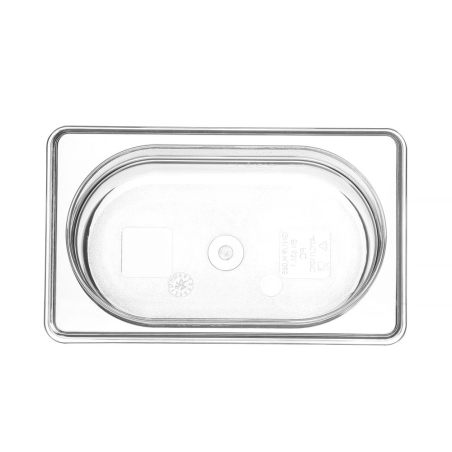 Bac Gastronorme GN 1/9 Transparent 0,6L Profi Line 176x108x65mm - Hendi