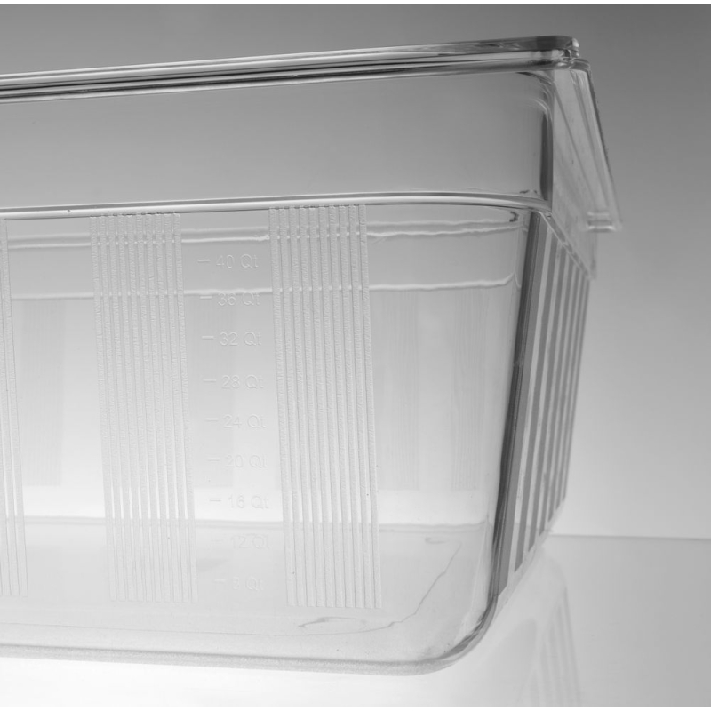 Bac Gastronorme GN 2/1 Transparent 58L, 650x530x200mm - Hendi