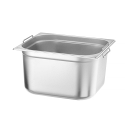 Bac Gastronorme GN 2/3 17L avec Poign&eacute;es Acier Inoxydable Budget Line - Hendi