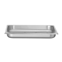 Bac Gastronorme GN 2/3 Perfor&eacute; Inox 3L Profi Line (H)40mm - Hendi