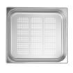 Bac Gastronorme GN 2/3 Perfor&eacute; Inox 5,5L (H)65mm Profi Line - Hendi