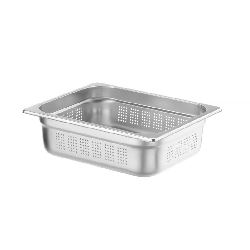 Bac Gastronorme Inox GN 1/2 Perfor&eacute; Profi Line (H)100mm - Hendi