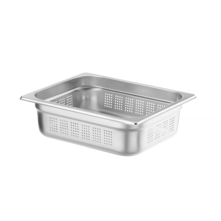 Bac Gastronorme Inox GN 1/2 Perfor&eacute; Profi Line (H)100mm - Hendi
