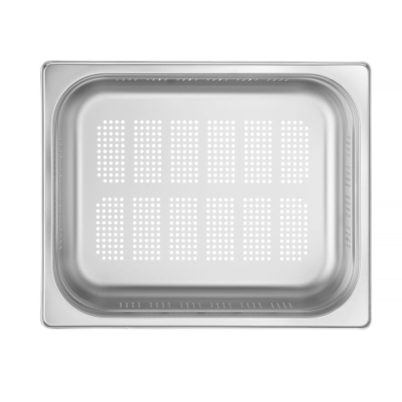Bac Gastronorme Inox GN 1/2 Perfor&eacute; Profi Line (H)100mm - Hendi