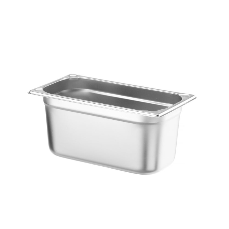 Bac Gastronorme Inox GN 1/3, Profondeur 150mm, Capacit&eacute; 5,7L, Kitchen Line Professionnel - Hendi